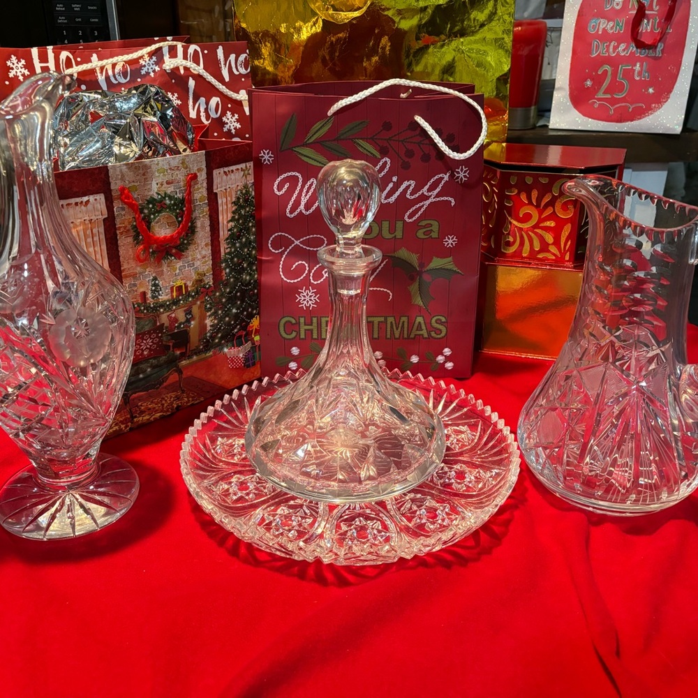 Vintage Crystal cut Lot